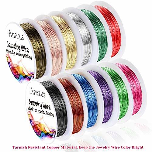 Colorful spools of jewelry wire for crafting.