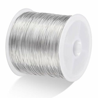 Spool of metal wire.